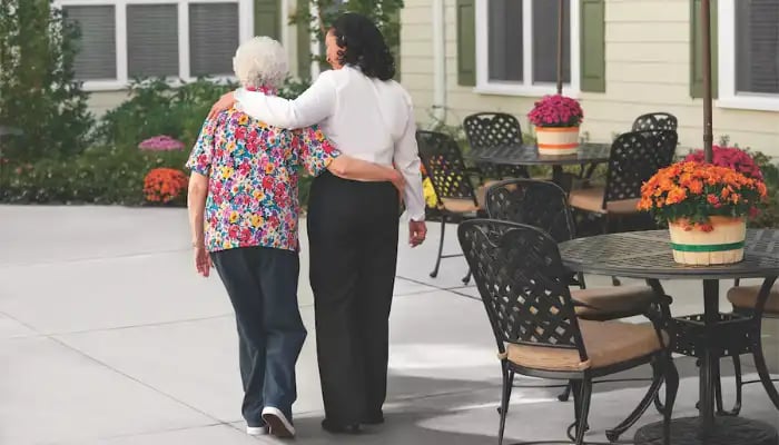 reflections resident on a walk