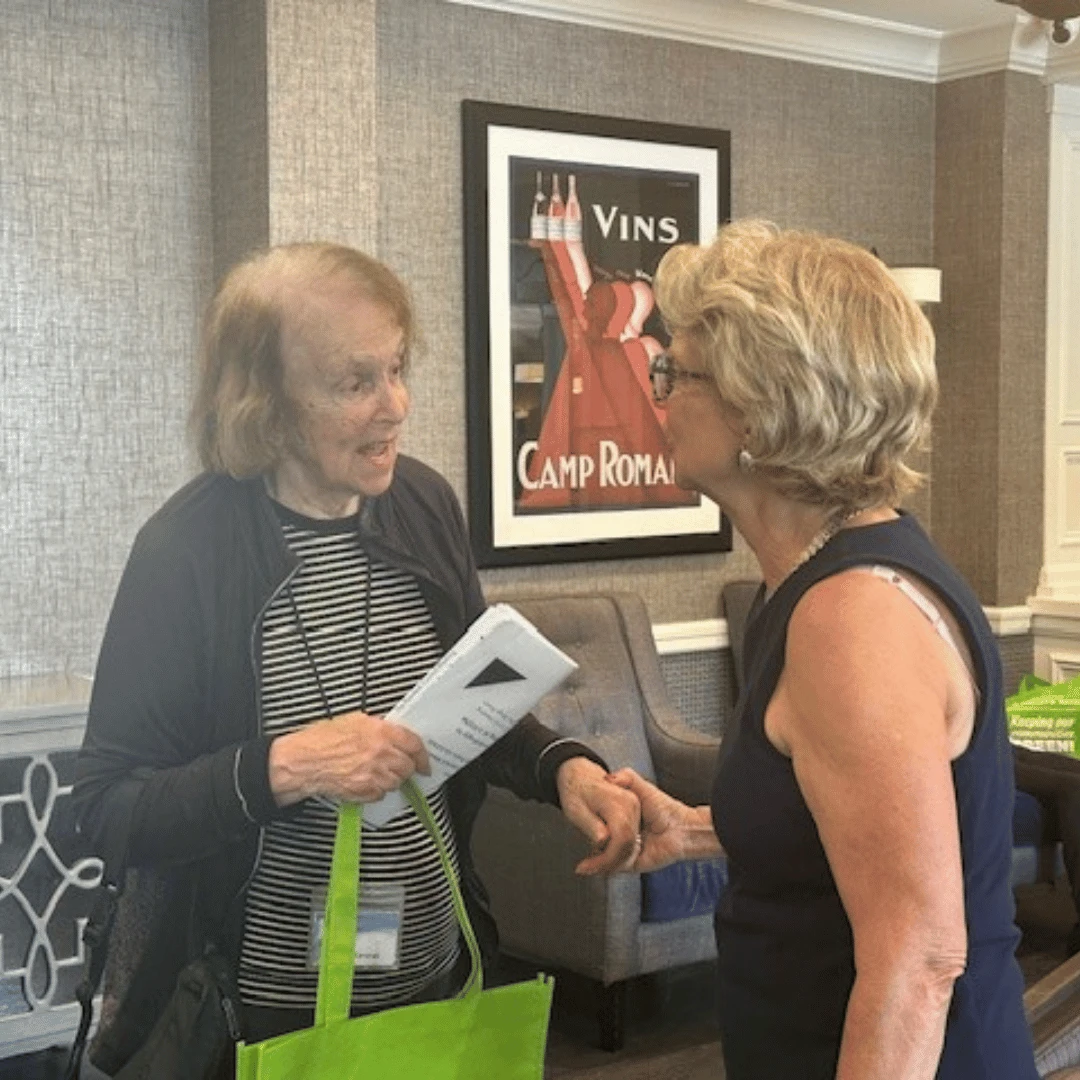 NYS Senator Mayer met with Armonk residents.