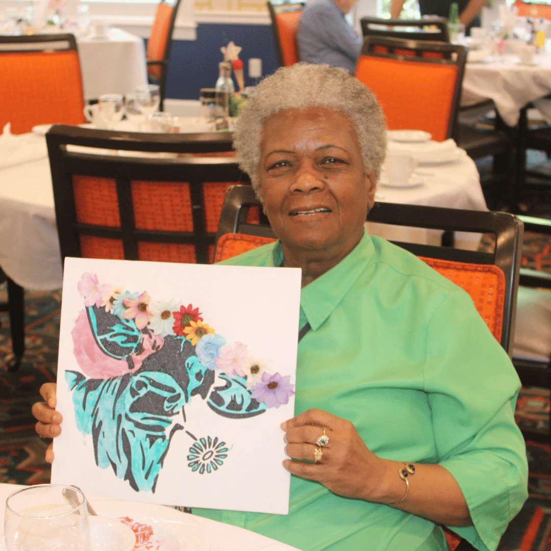 Residents creating Pop Art