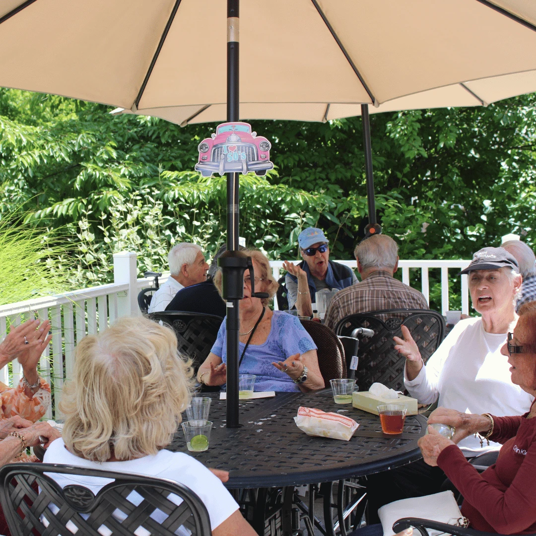 A barbecue picnic lunch was served to residents during the Classic Car Show hosted by The Bristal at Woodcliff Lake.