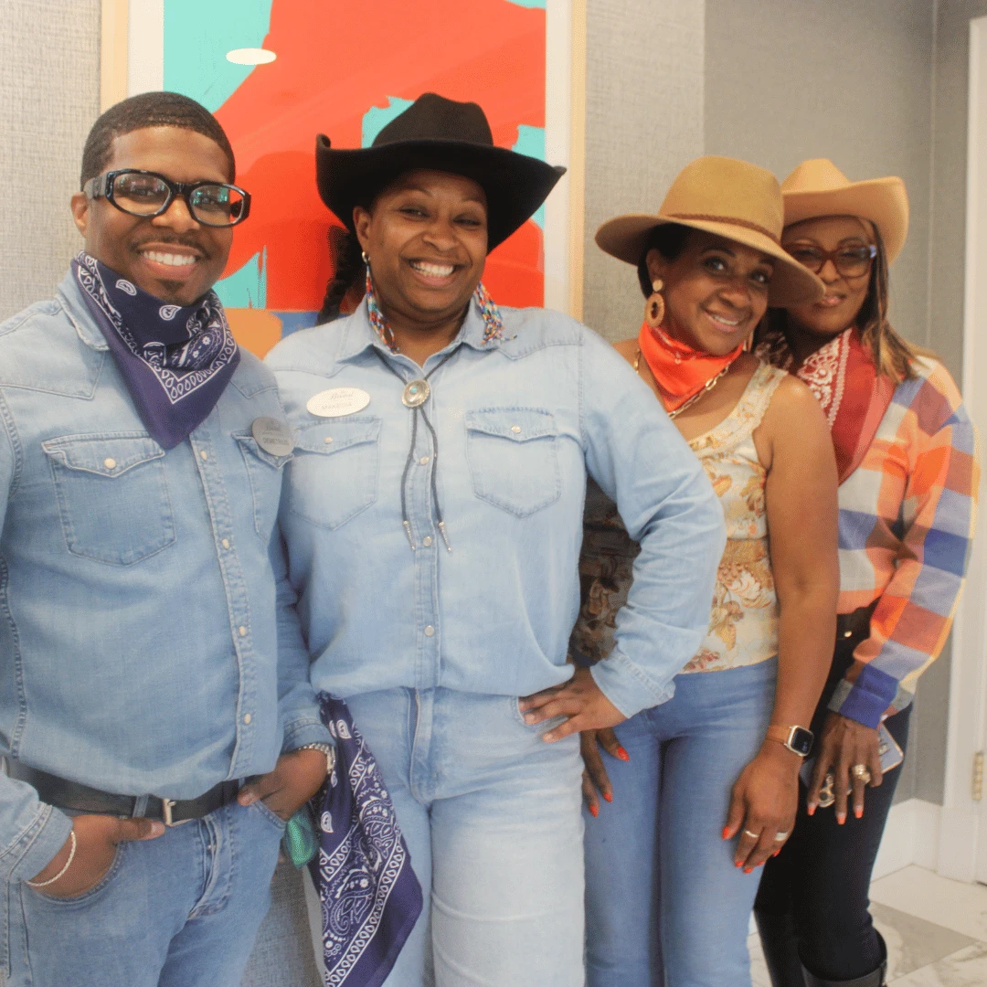 Staff &amp; Residents at Englewood dressed in their country western best.
