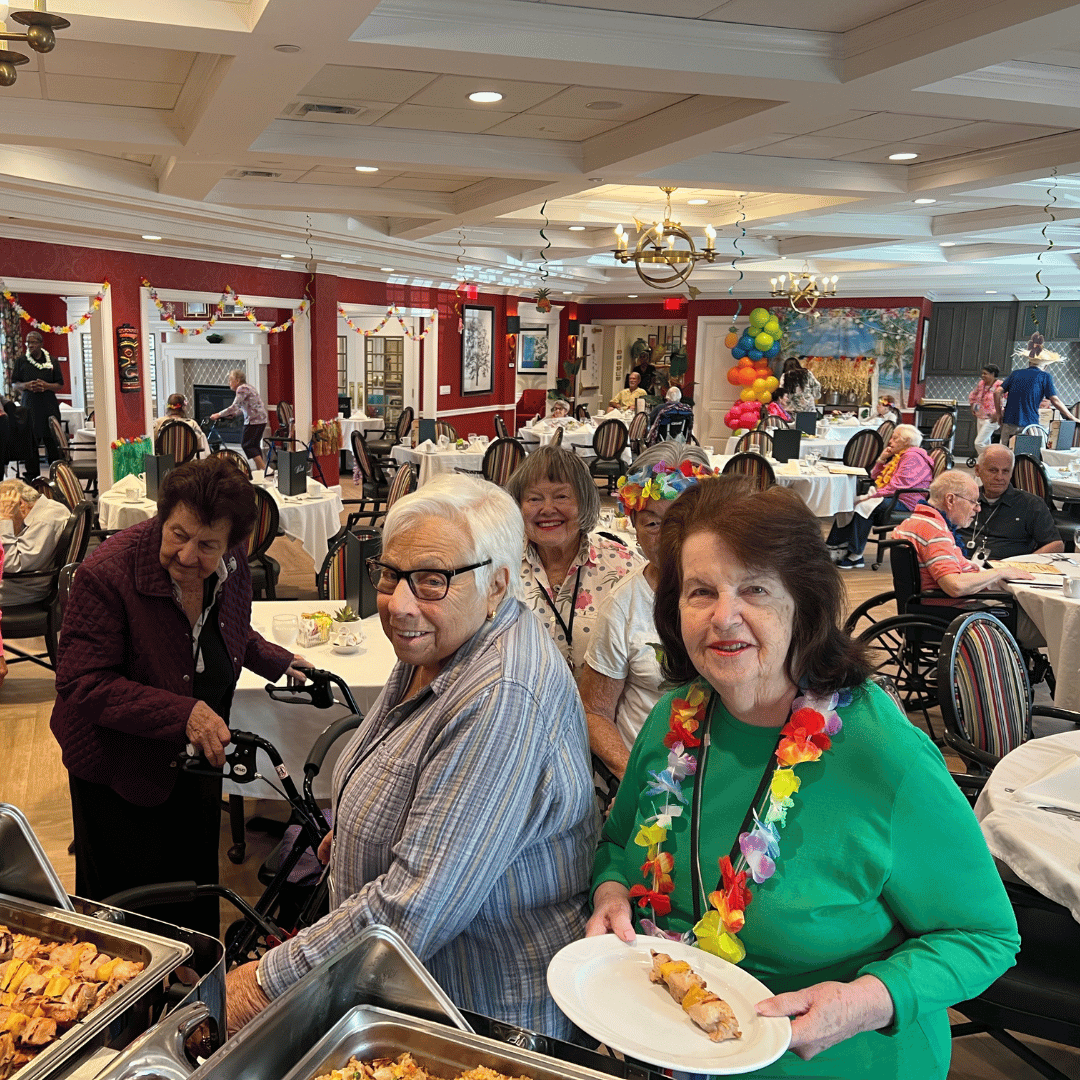 The Bristal at Garden City served up a festive luau feast, including whole suckling pig, chicken and pineapple skewers, and tuna poke bowls.