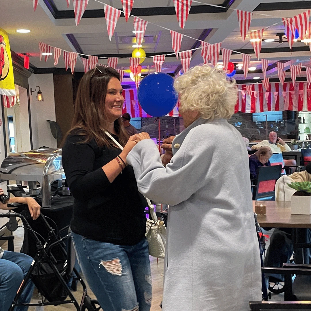 Family members danced at The Bristal at Garden City to celebrate Grandparents Day.