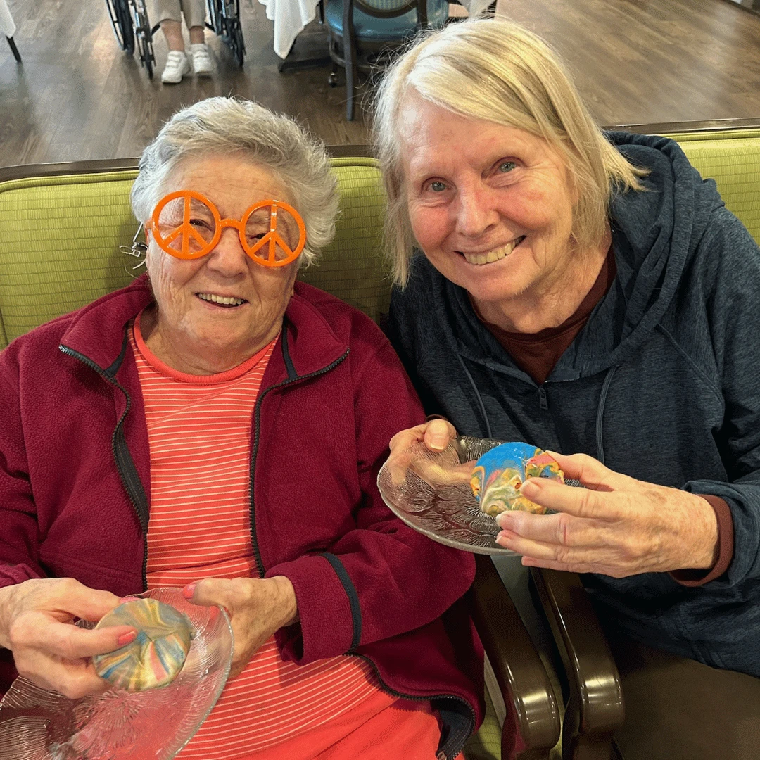 Lake Grove residents dressed their best to celebrate Hippie Day at The Bristal.