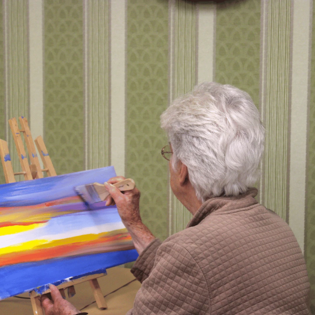 A professional artist guided Lynbrook residents in creating their masterpiece.