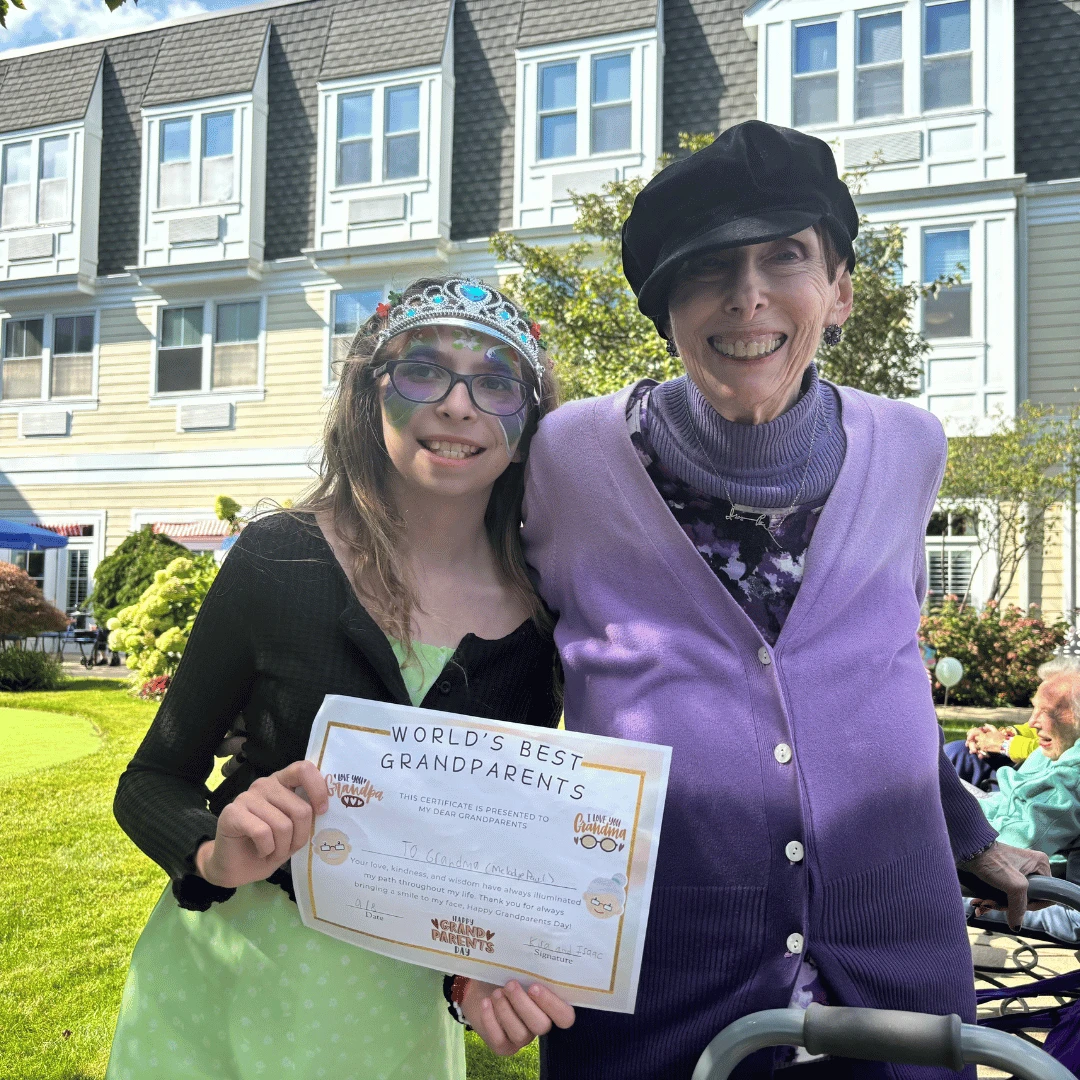 Grandchildren presented The Best Grandparent Awards to their grandparents and said a few words to honor them.