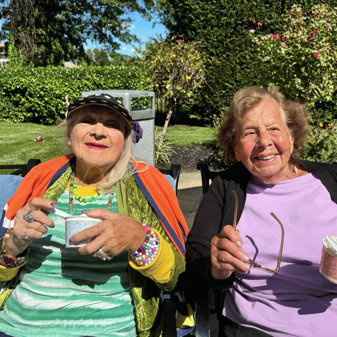 Residents of The Bristal at North Woodmere enjoying the Grandparents Day Carnival.