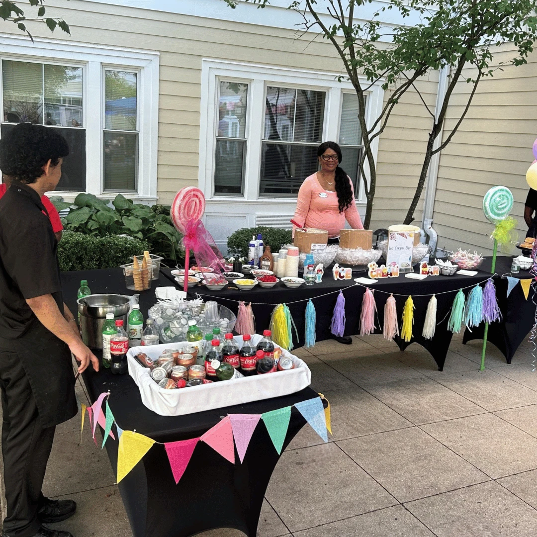 The Grandparents Day Carnival at North Woodmere featured a sundae bar with sweet treats and other refreshments. 