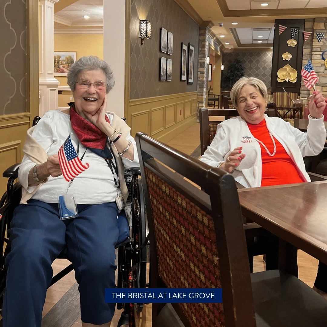 Residents wore their red, white, and blue best to celebrate the Paris games.