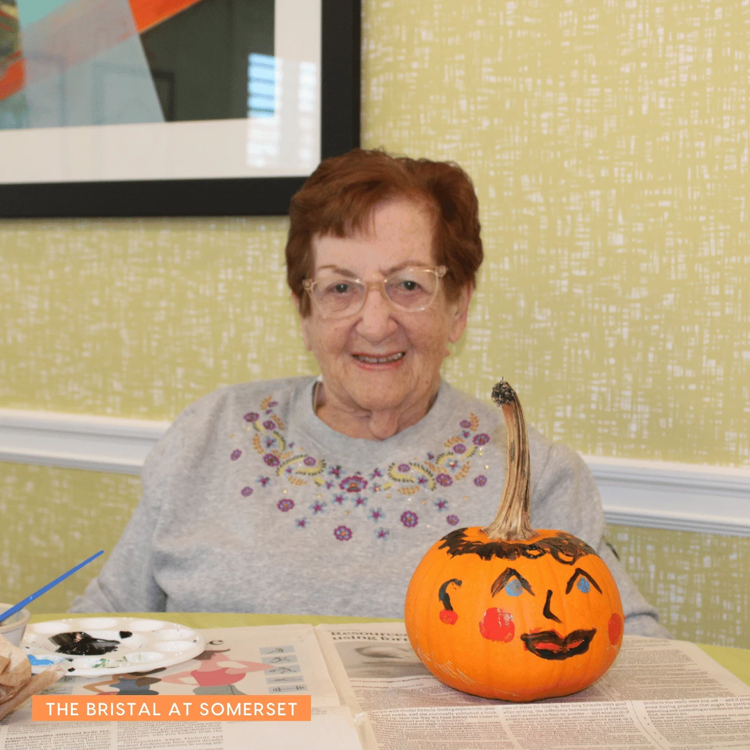 The Bristal Assisted Living at Somerset residents painted pumpkins to celebrate the joy of fall.