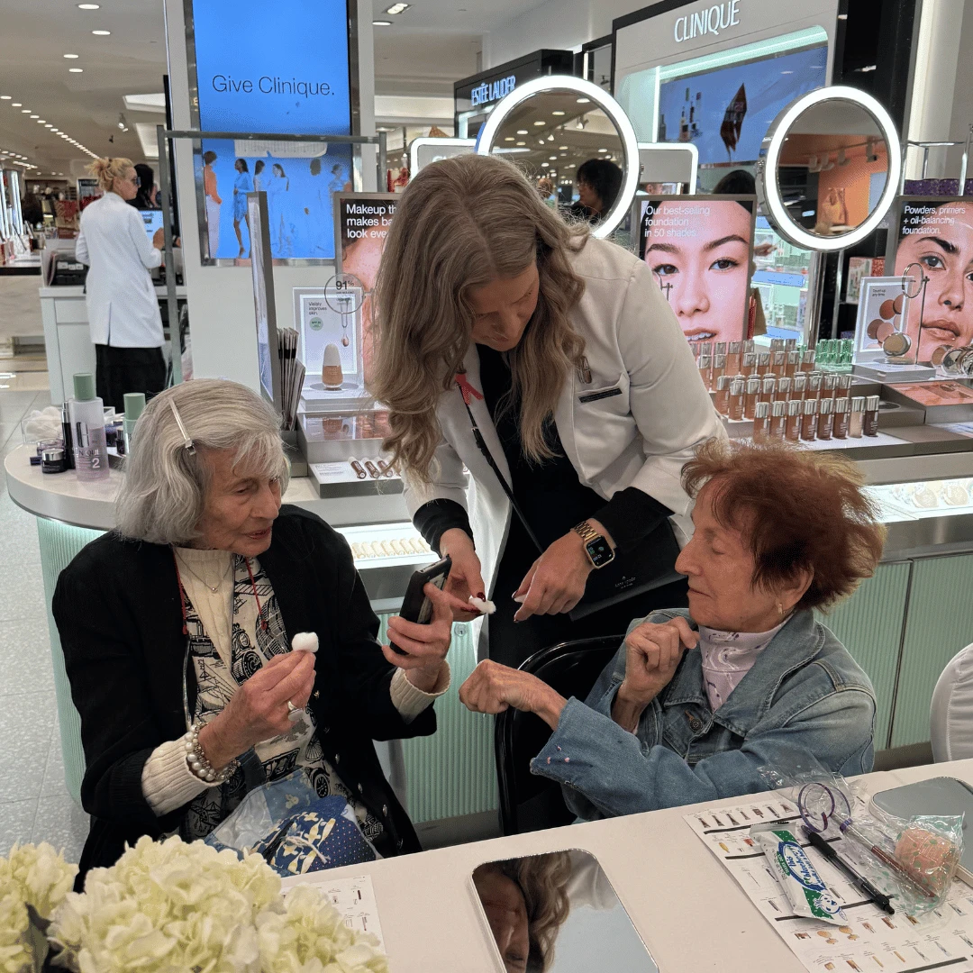 Residents of The Bristal visited Clinique and received free mini-facials.