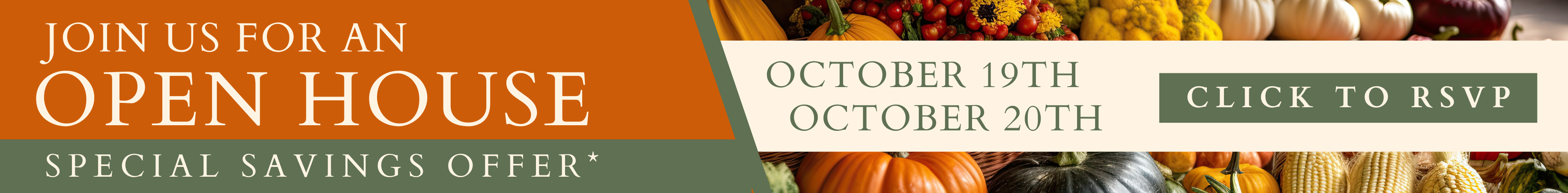 Fall Flavors at The Bristal, Open House Oct. 19th and 20th - RSVP by clicking here