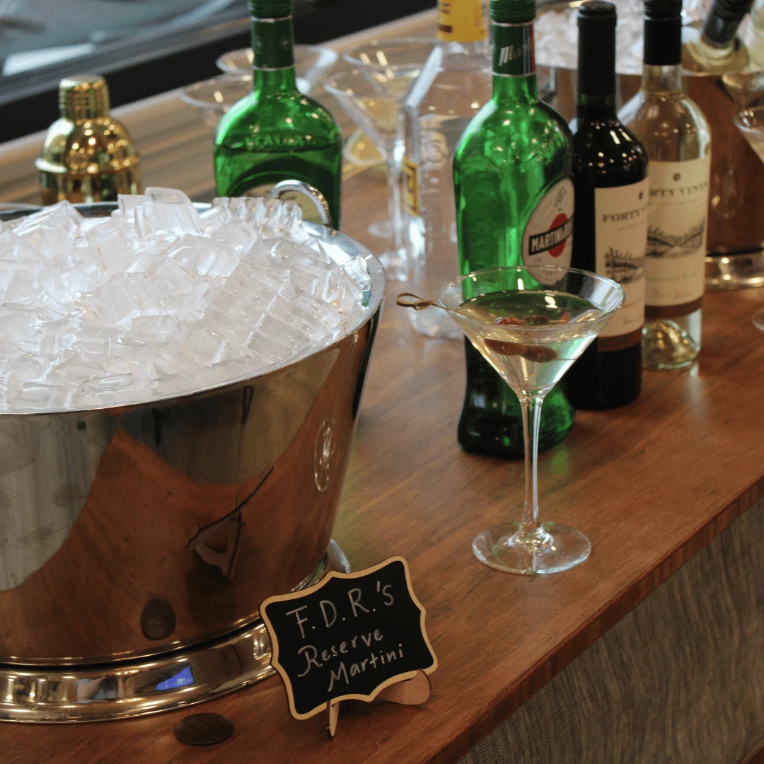 drink tasting of sample recipes discussed in the Dinner with the President book