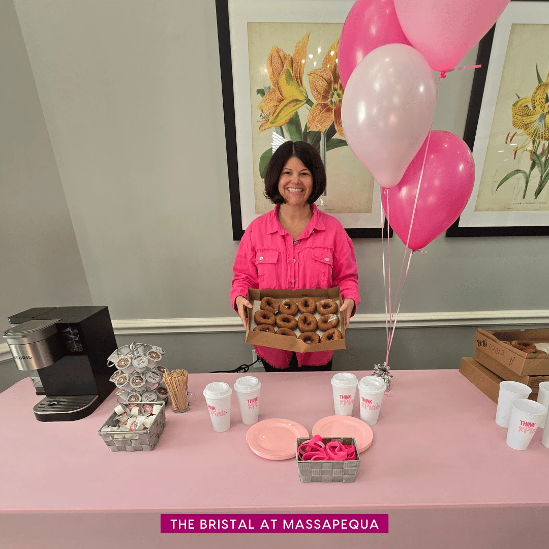 At Massapequa, coffee and donuts were offered, and awareness bracelets were sold to raise money for research.