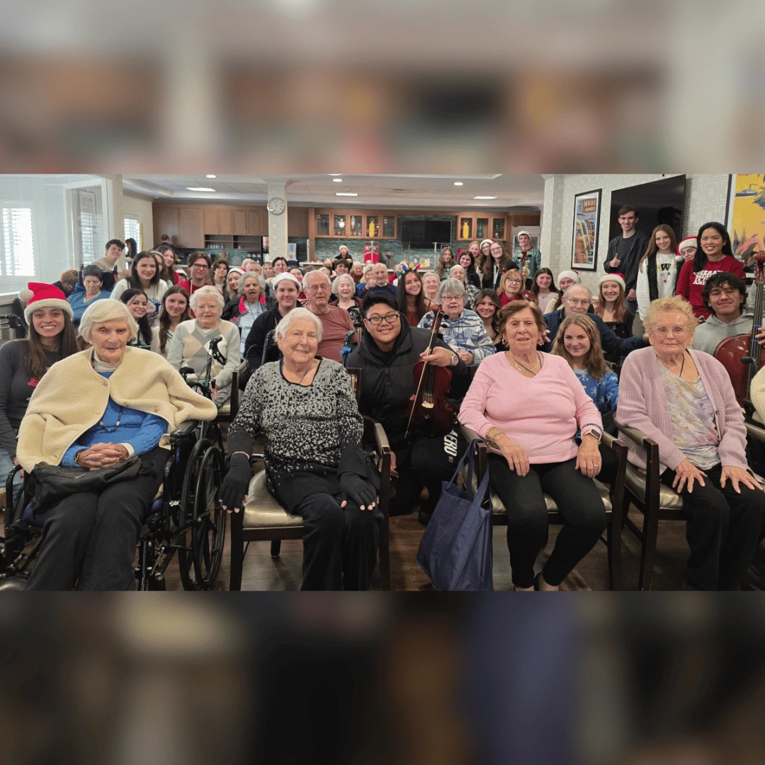 a room full of residents attended the much-anticipated concert