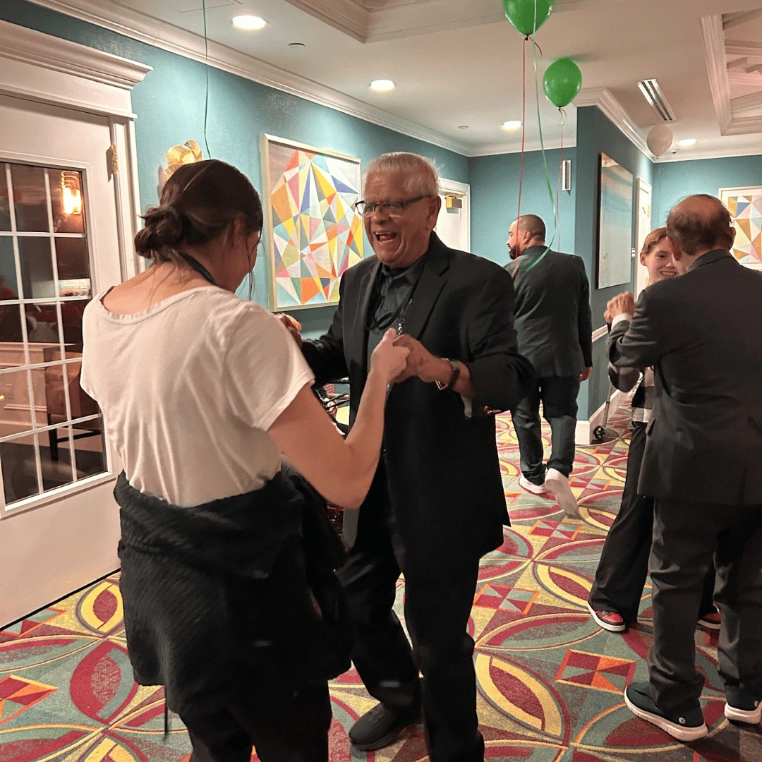 Residents and team members danced the night away after a delicious dinner