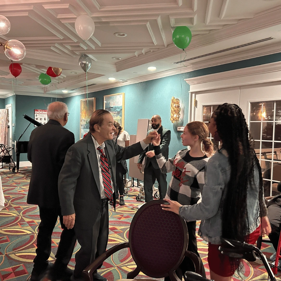 Residents and team members had a festive holiday celebration at Mount Sinai