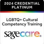 2024 LGBTQ+ Cultural Competency Training, sagecare, Platinum Credential 2024