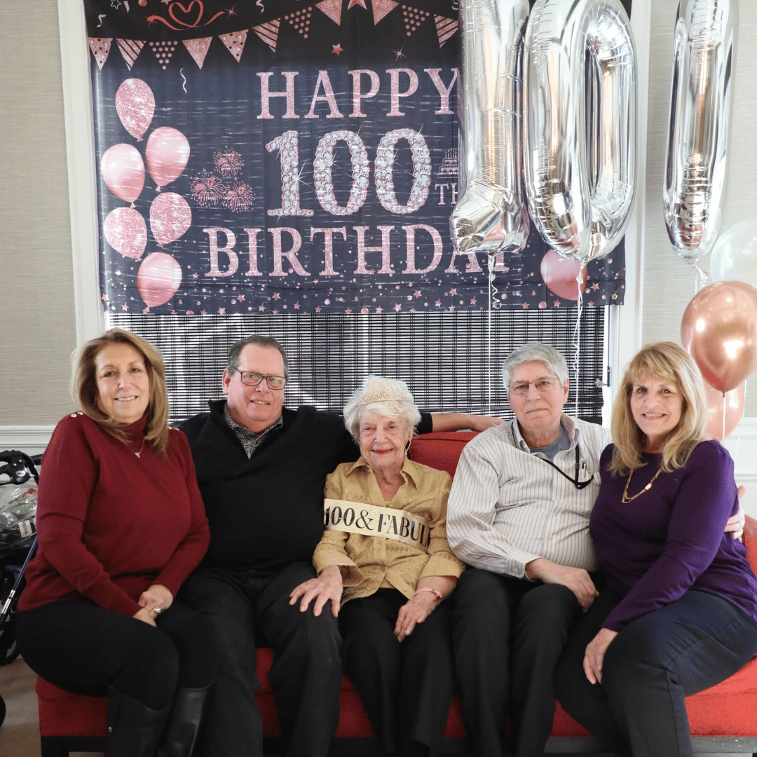 Resident of The Bristal at Holtsville turns 100 and celebrates with family and friends