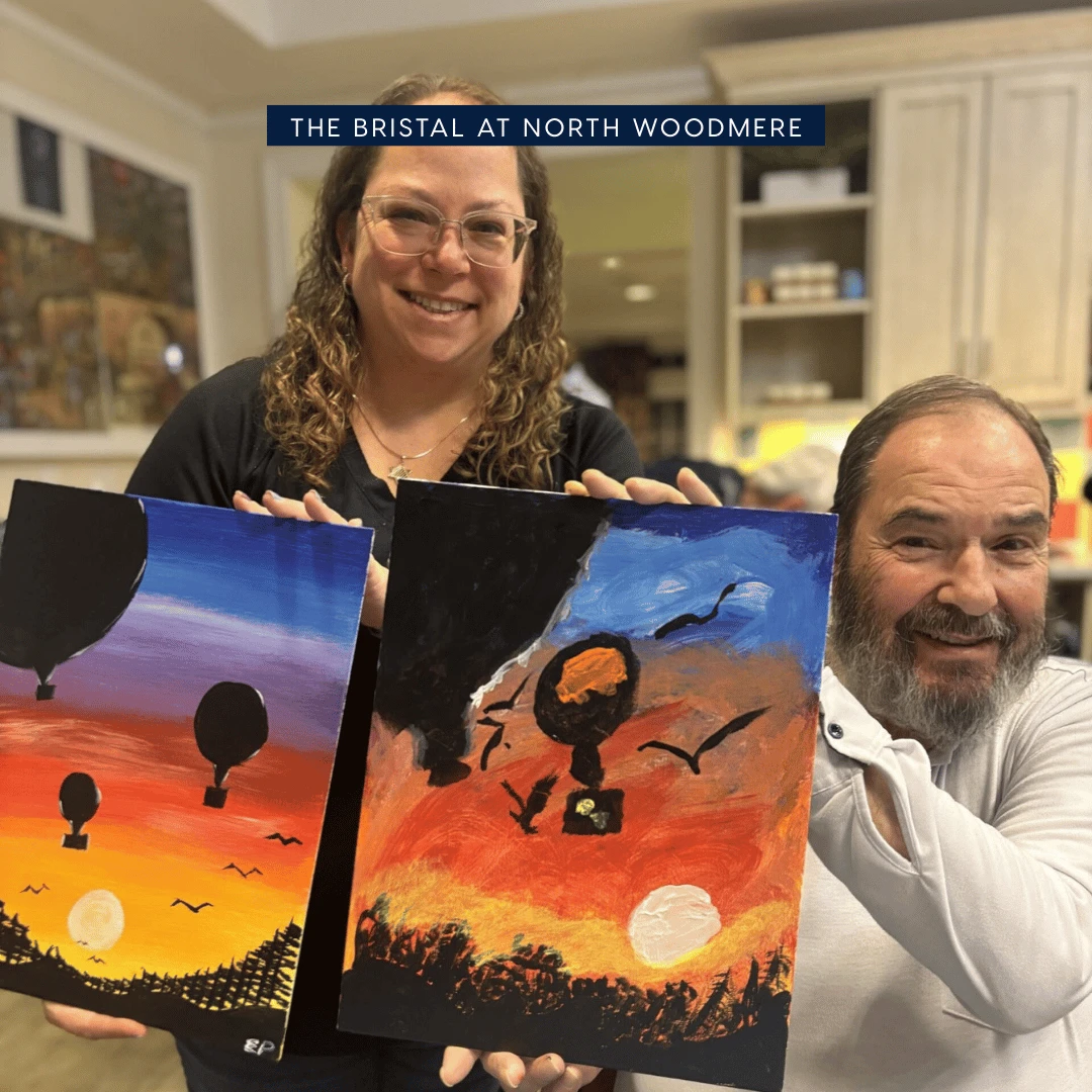 The Bristal at North Woodmere Paint and Sip for Caregivers Day