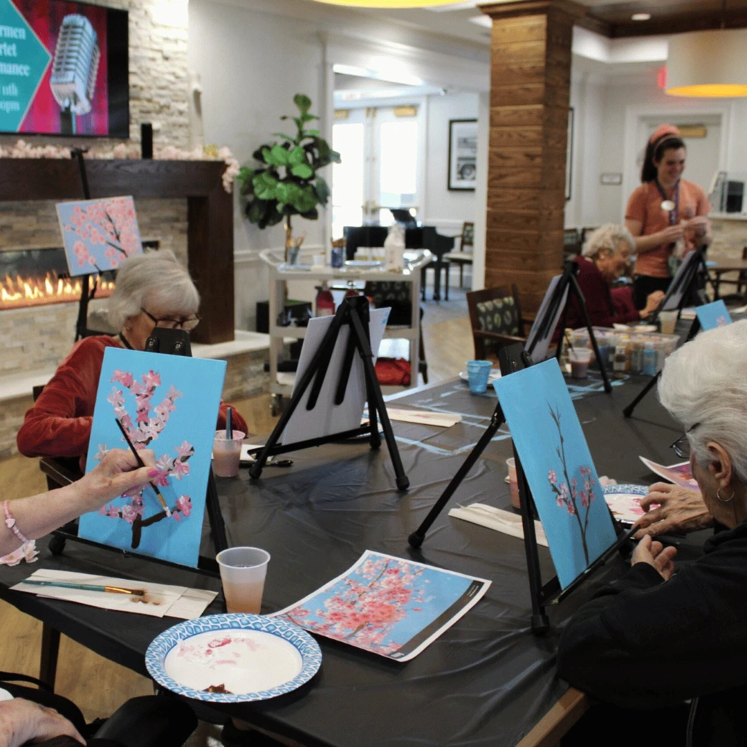 The Bristal at Mount Sinai hosted a virtual bloom watch and a cherry blossom painting session.