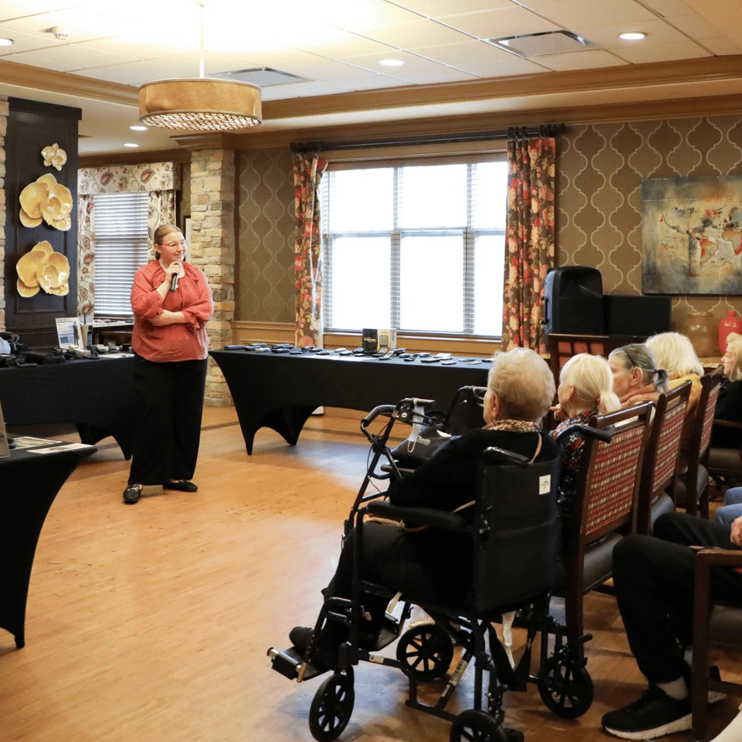 Residents shared their personal stories about the evolution of the telephone and other communication devices