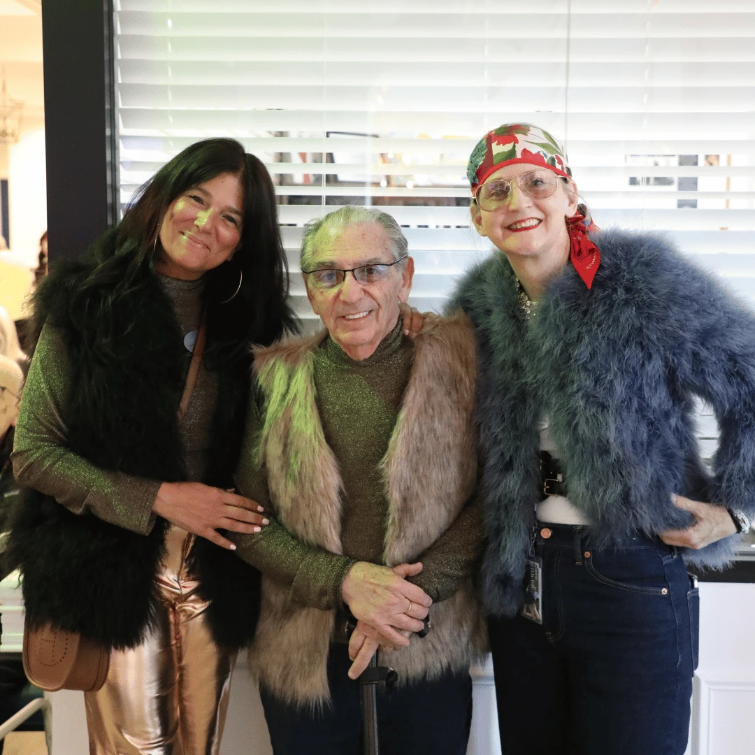 Fashionable attendeees of the immersive Studio 54 Event