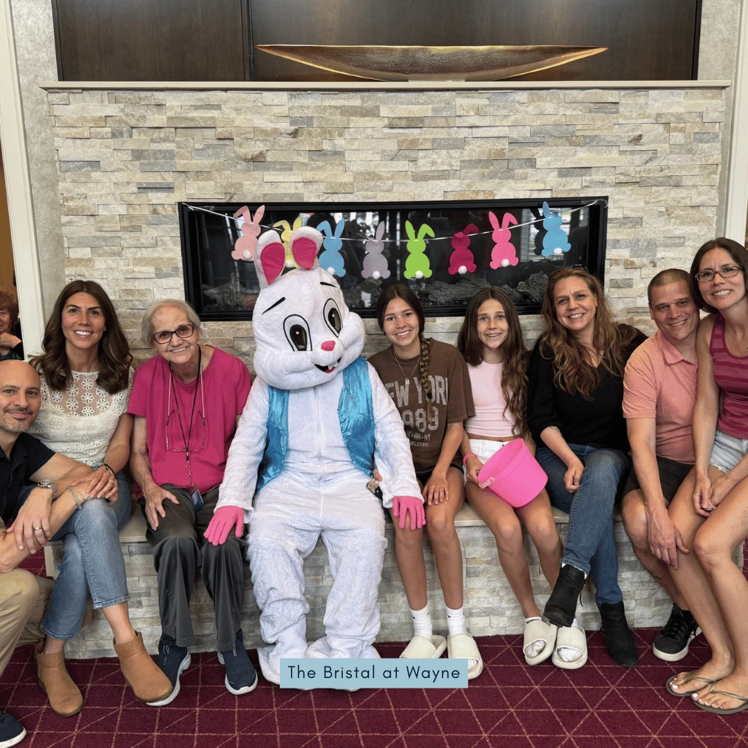 The Easter Bunny hopped by The Bristal at Wayne for photo ops