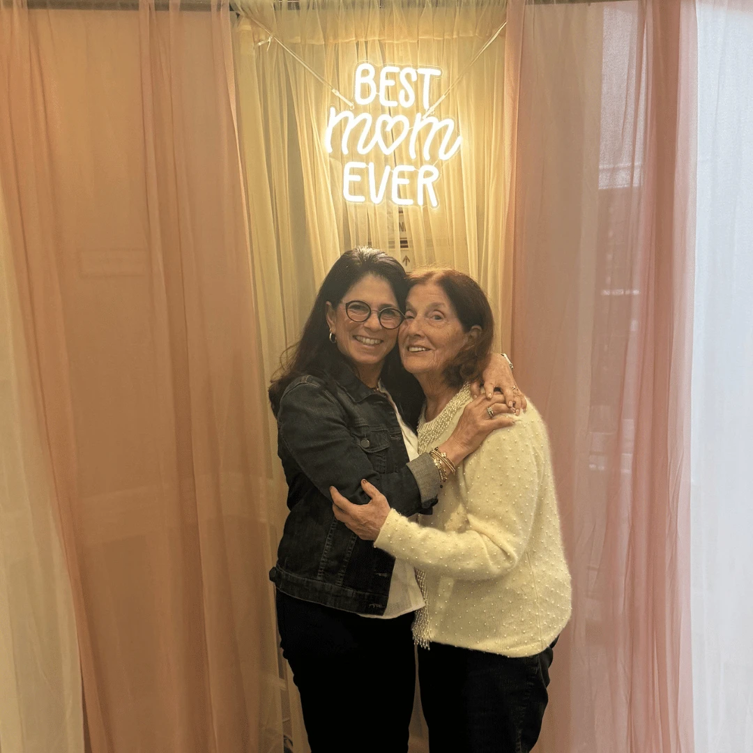 Family and friends gathered for Mother's Day with residents of The Bristal at Lake Success