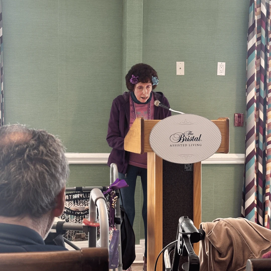 Residents performed poetry, offered riddles, told jokes and sang songs at the open mic