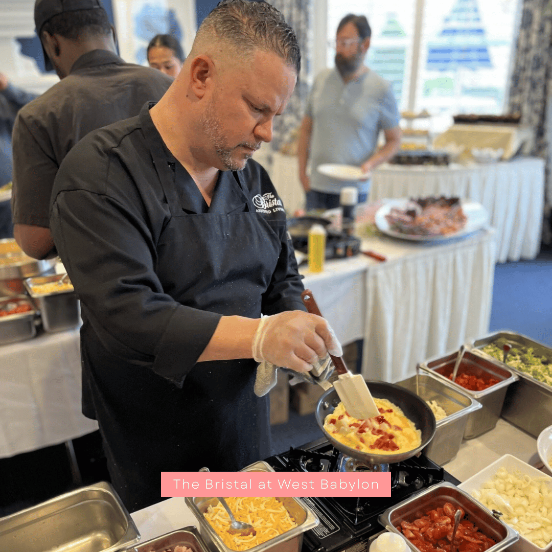 The team at The Bristal at West Babylon serves a spectacular brunch for Mother's Day Celebrations.