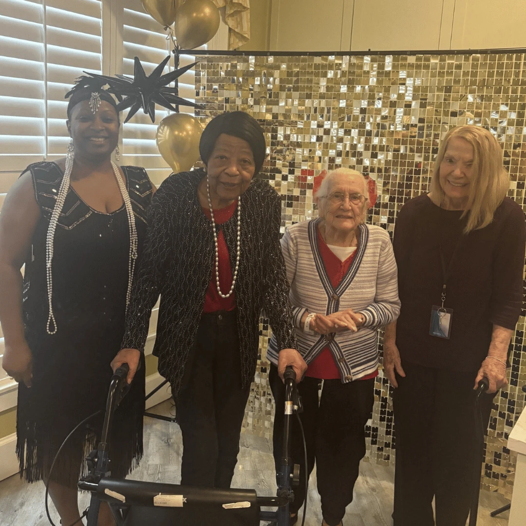 Residents at THe Bristal at Englewood attended a Gatsby Era Party