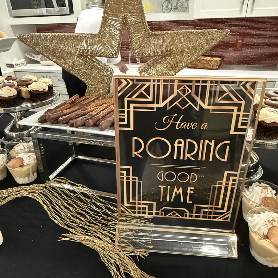 A feast inspired by Gatsby's Era was served along with live jazz music at Englewood