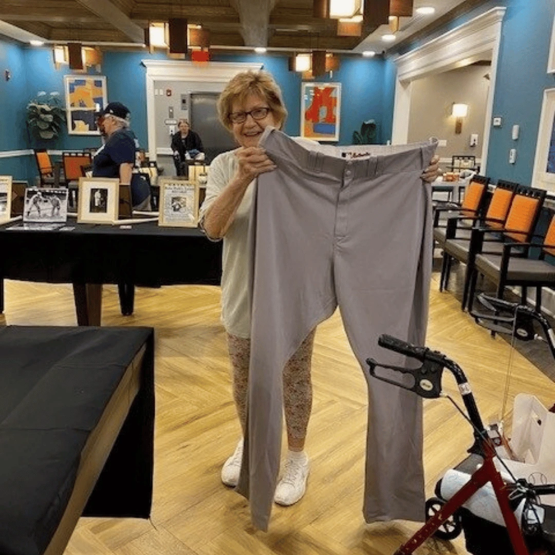 Residents were encouraged to immerse themselves in the sights, sounds, and feel of the ballpark