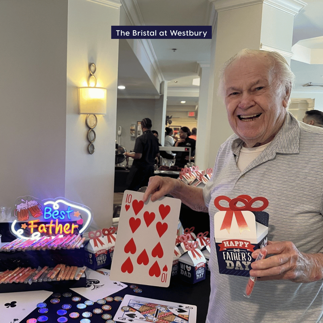 Westbury hosted a casino-themed Father's Day celebration for family members, friends, and residents.