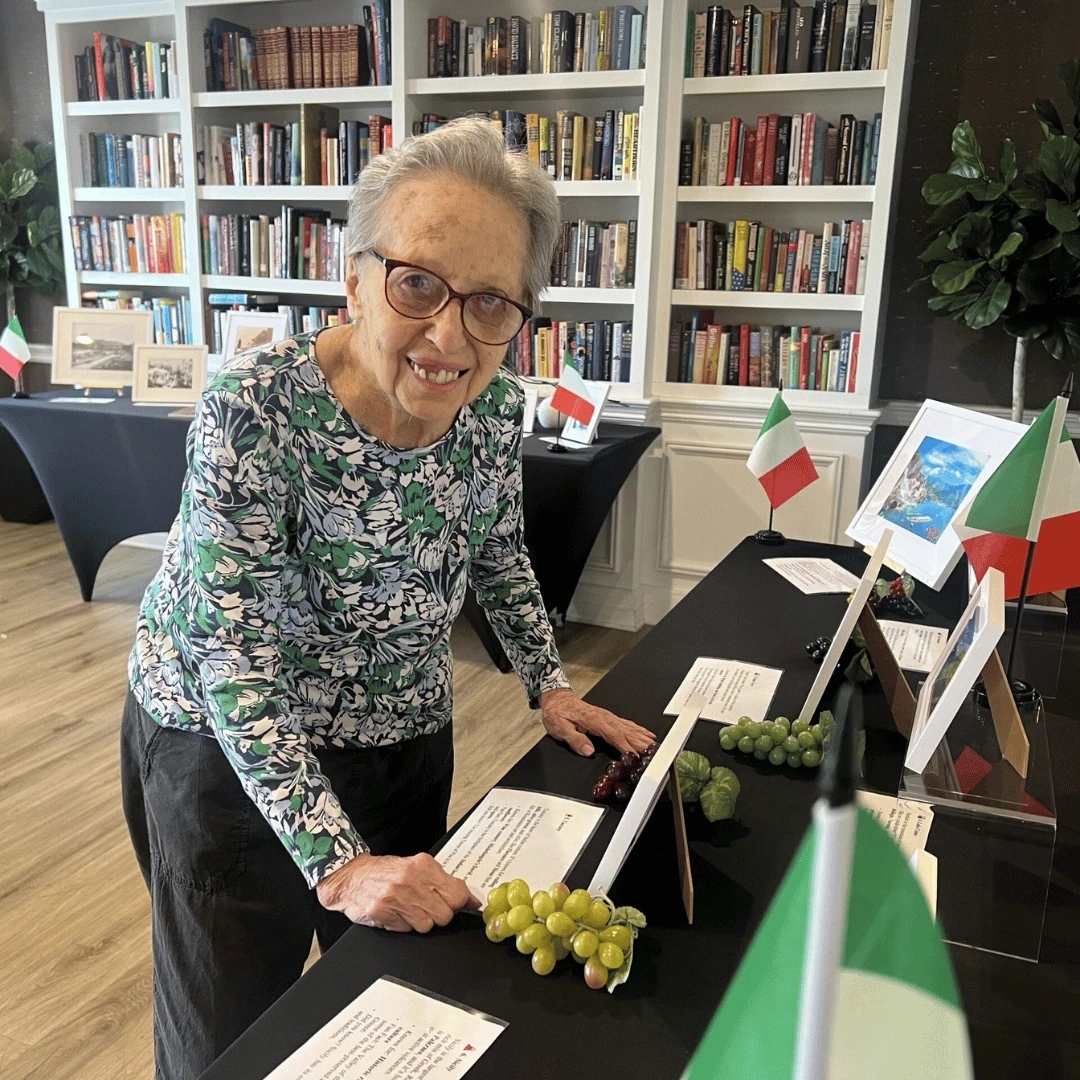 Residents enjoyed learning about the history and culture of Italy