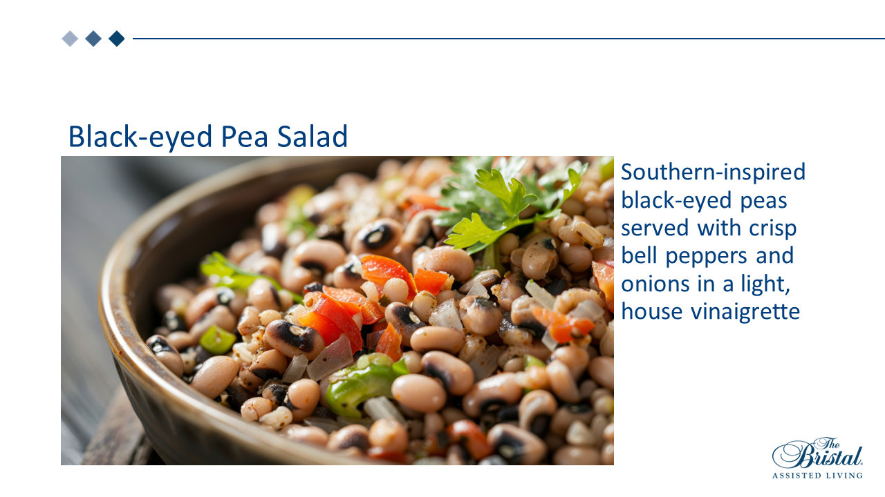 black-eyed pea salad for summer at The Bristal