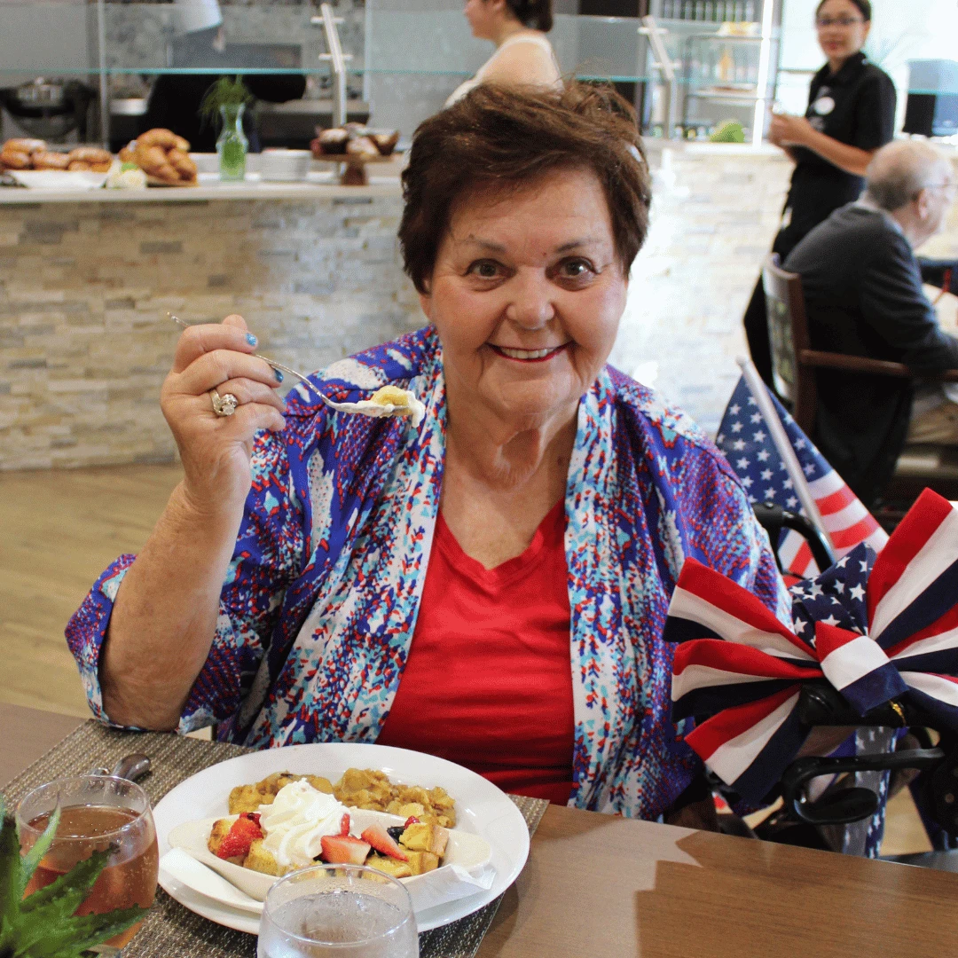 Residents enjoyed the inspired French breakfast options