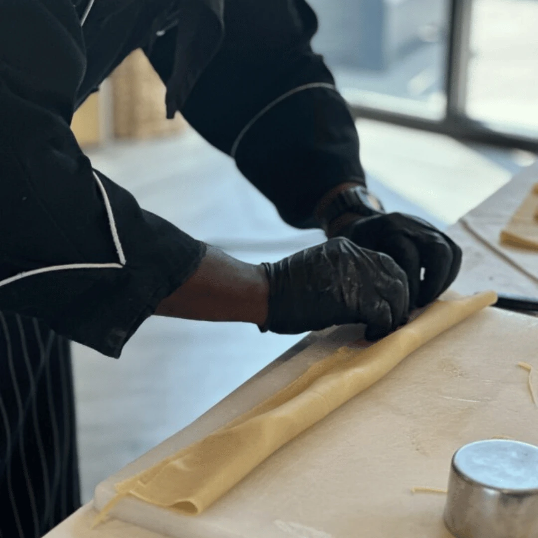 The Bristal at York Avenue held a pasta-making demo