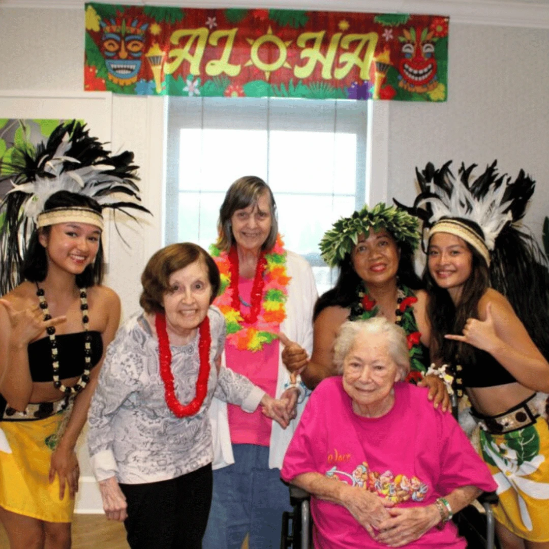 The Bristal at Mount Sinai hosted a luau with traditional Hawaiian dancers