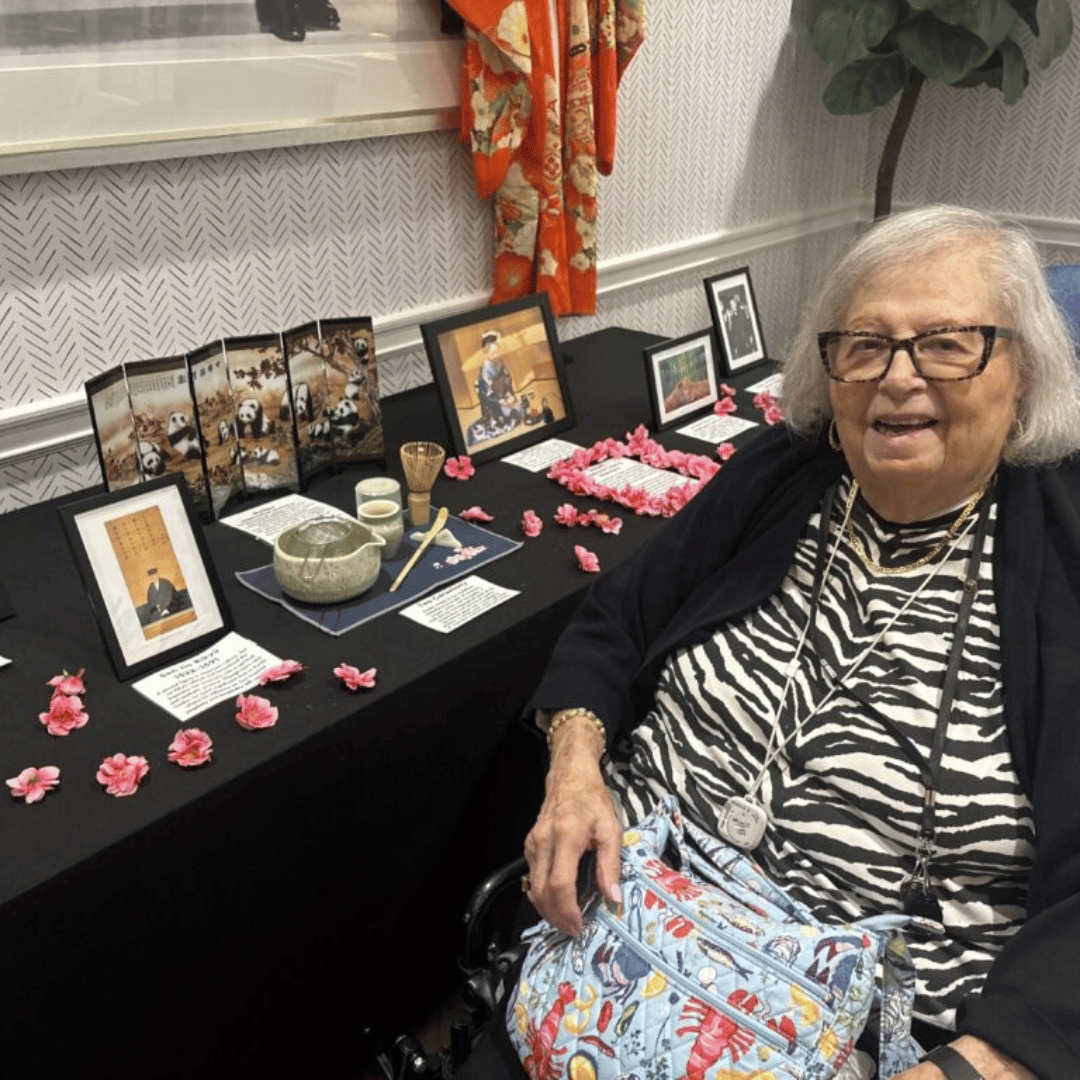 The Journey around the world at The Bristal at Bethpage included Japanese dances and an exhibit of photos andartifacts