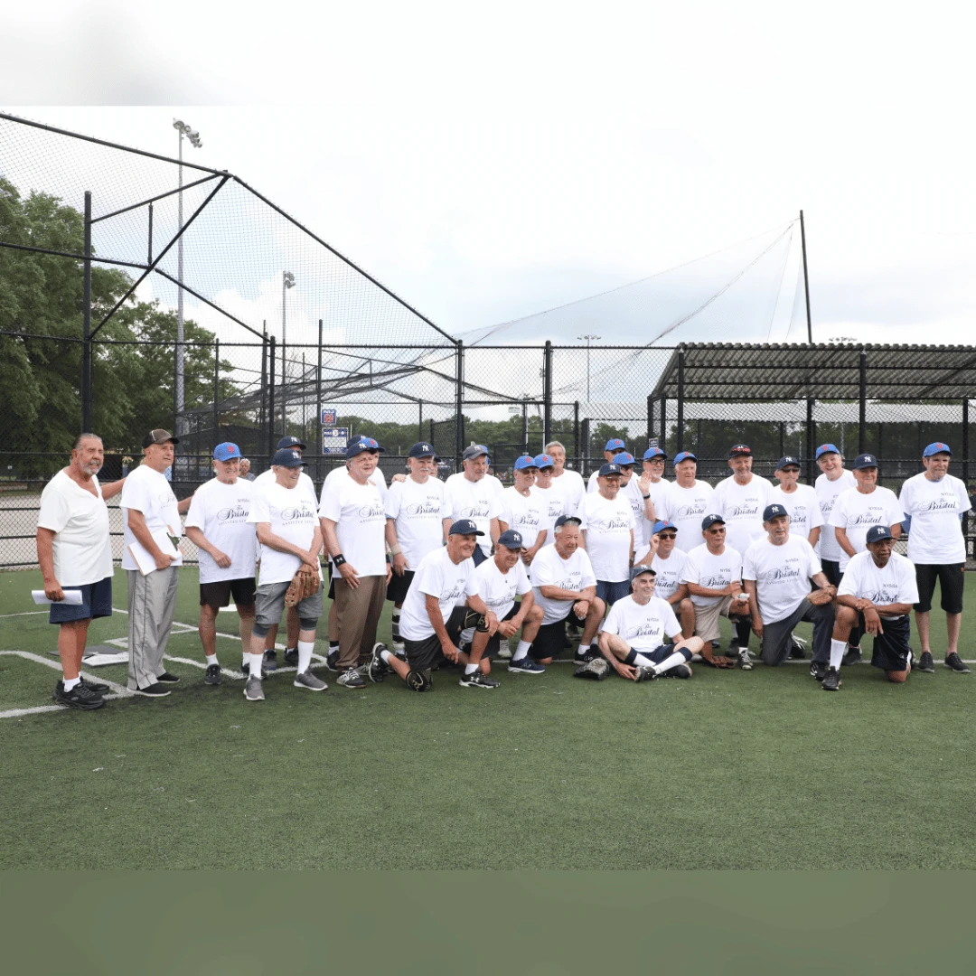 Players from 80-90+ years of age played in the All Star Senior Softball game for The Bristal