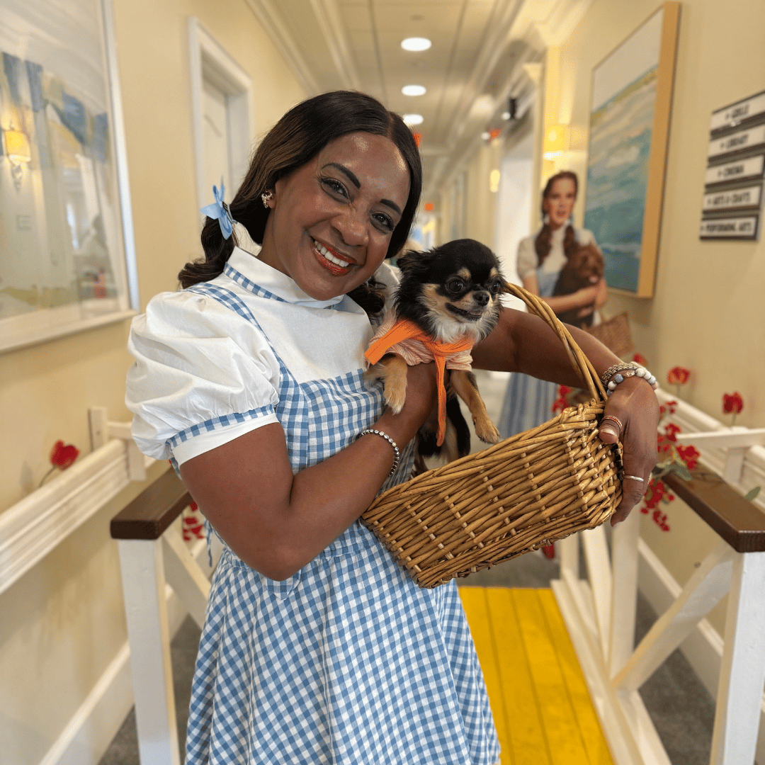 Team member dressed as Dorothy at The Bristal at Englewood
