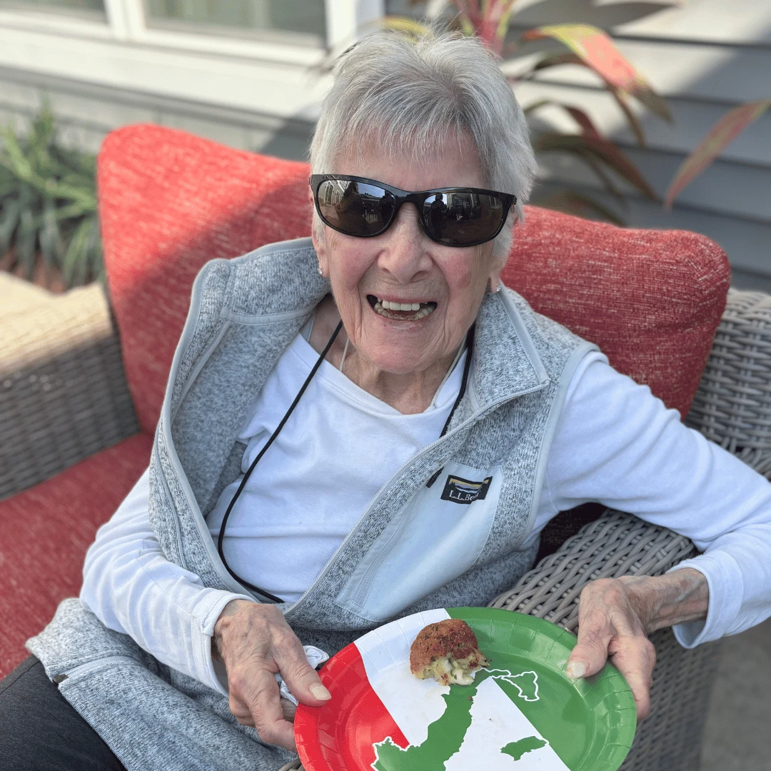 Italian foods were prepared and served to residents who enjoyed the festival celebrations