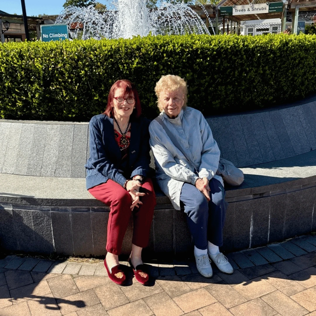 Residents of The Bristal at Lynbrook attend the Fall Festival at Hicks Nurseries