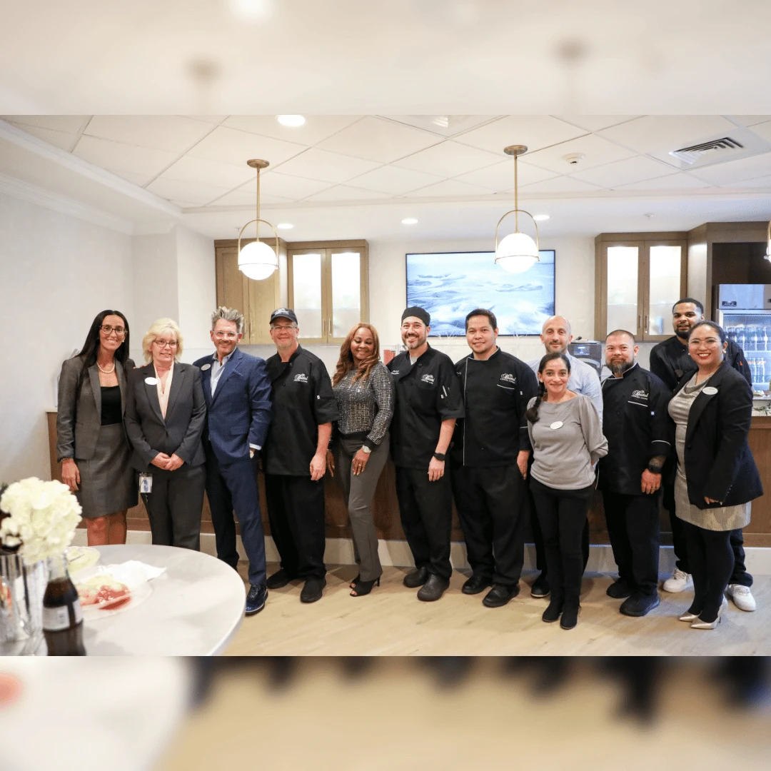Team members and leadership from The Bristal at Woodcliff Lake and Ultimate Care Management gather to celebrate the new era 