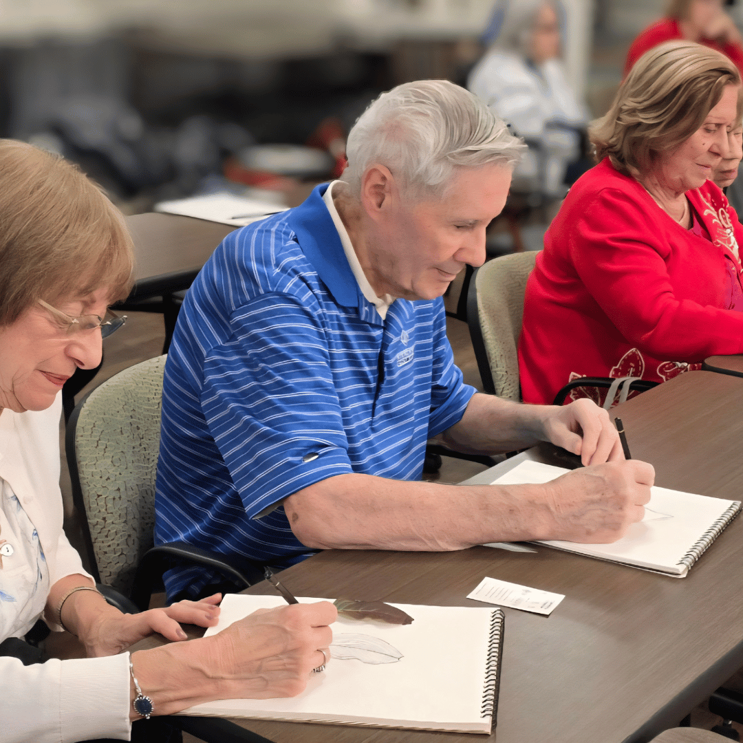 Residents at Massapequa engage in mindful creative arts 