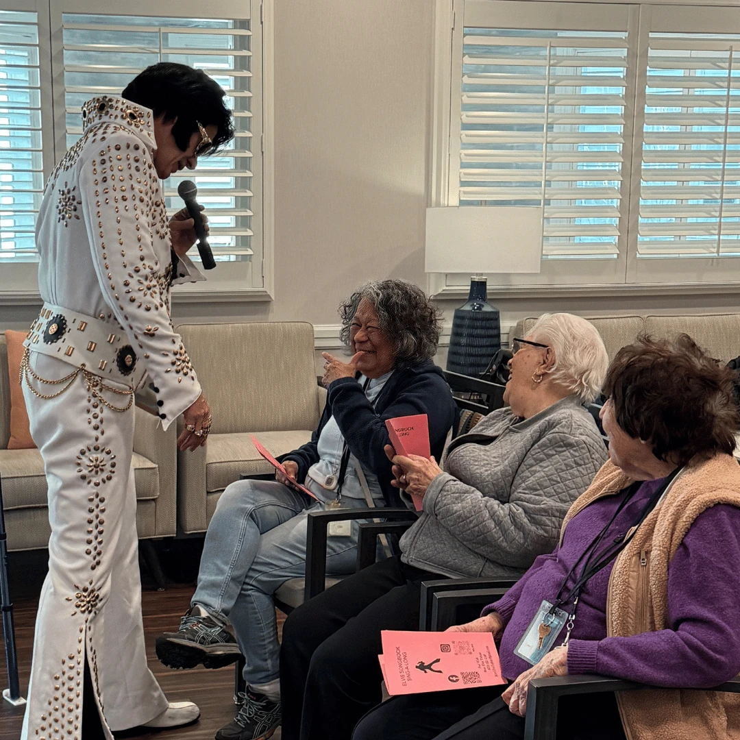 Elvis impersonator performs at The Bristal at Sayville