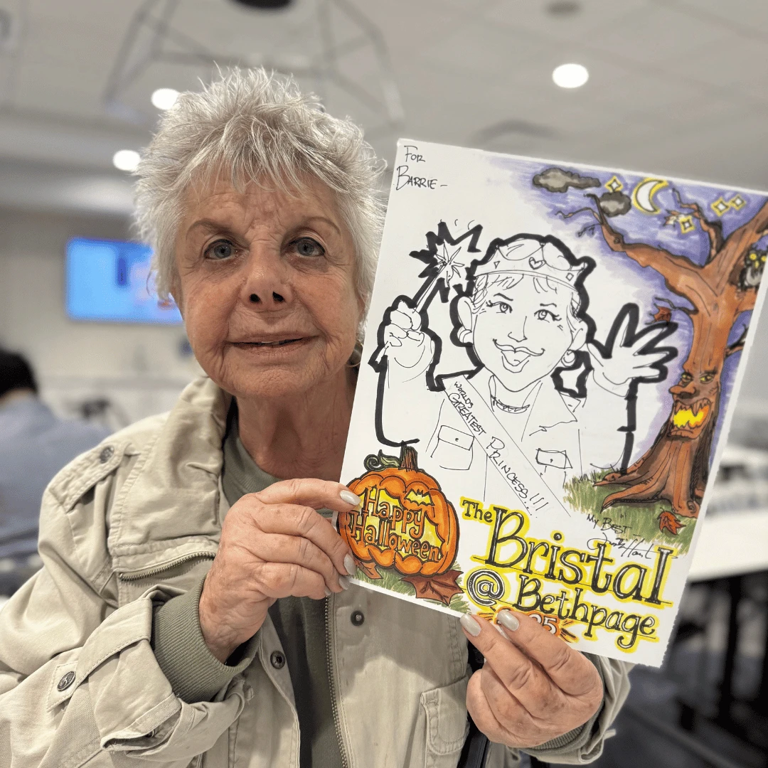 Residents got into the spooky, playful spirit with arts and crafts