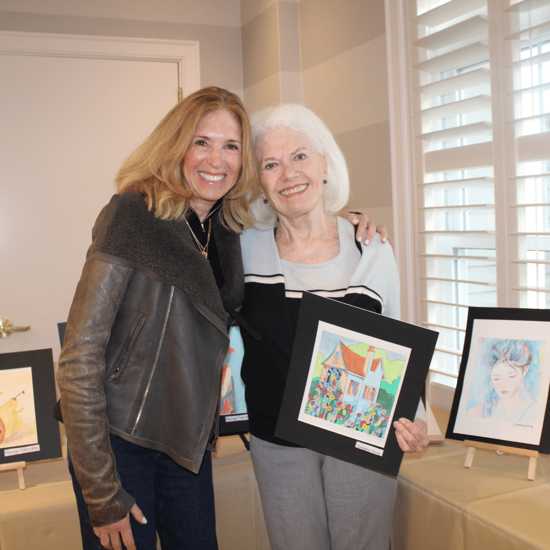 Family and friends gather annually for the long-anticipated gallery set-up